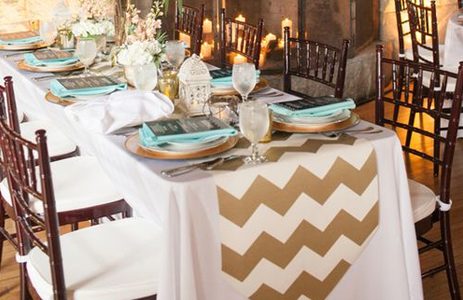 chevron wedding decor